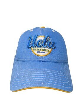 Adidas UCLA Basketball Bruins Embroidered Cap One Size Blue 100% Cotton #D-7